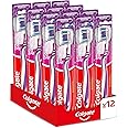 Colgate Medium Zig Zag Toothbrush, Bristles with Different Angulations, 12 Pieces