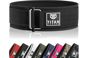 Titan Armour® Premium Self-Locking Weight Lifting Belt | Gym belt: Crossfit, Powerlifting, Deadlift, Olympic Lifts, Squats | Functional Weightlifting Belt | Men & Women | UK Brand