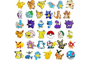 EGEKTBH Cartoon Shoe Charms for Croc, Cute PVC Shoe Charms for Croc Shoe Sandals Bracelet Wristband Decoration, Charms for Kids Boys Girls Adult Men Women Party Favor