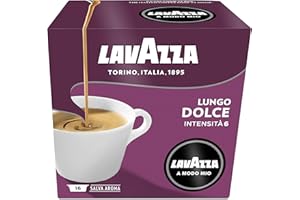Lavazza Modo Mio cafe Lungo Dolce, 16 Kaffeekapseln - 2 Stück
