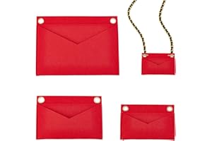 WADORN 3 Styles Insert D'Organisateur de Sac à Main en Feutre, Sac en Feutre Sac à Main Organisateur Sac dans Sac Multi-Poches Insérer Doublure Femmes Pochette Enveloppe Sac Insérer Conversion Kit
