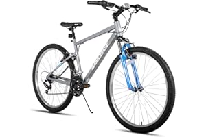 HH HILAND HILAND 26/27.5/29 Inch Adult Mountain Bike, 18/21 Speeds MTB for Mens Womens, High-Carbon Steel Frame, V Brake, Hardtail Mountain Bicycle for Adults