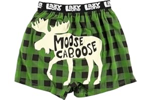 Lazy One Funny Animal Boxers, Novelty Boxer Shorts, Humorous Underwear, Gag Gifts for Men, Farm Designs