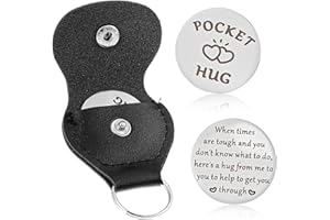 Ouligay Pocket Hug Keyring Encouragement Gift for Women Men Best Friend Birthday Graduation Gifts for Women Friendship Inspirational Support Gift for Bestfriend Bff Bestie