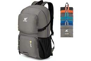 SKYSPER 30L Mochila Plegable Ultraligera Mochilas de Senderismo Mochila de Viaje Mochilas de Marcha Pequeña Mochila con Bolsillo Húmedo para Hombre Mujer Viaje Trekking Deporte al aire libre