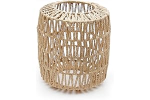 HOYPEYFIY Klosz żyrandolowy, ręcznie tkany abażur, żyrandol boho, dekoracja salonu, sypialni