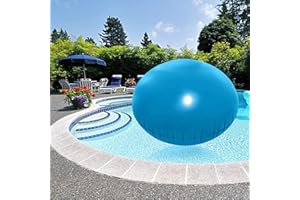 OKESYO Poolkissen Winter Rund - 110 * 110cm Luftkissen Pool Winter, Winterkissen Pool Non-BPA, Aufblasbare Poolkissen Rund für Pool, Luftkissen, Poolpolster, Überwinterung