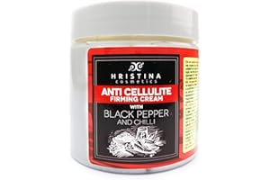 HRISTINA COSMETICS Anti Cellulite Cream With Black Pepper | Cellulite Remover, Firming and Tightening, Perfect For Anti Cellulite Treatment Massage for Legs, Butt, Thighs, Belly fat | 200ml