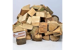 Landree® BBQ Grill Wood 8 kg – The (Clean) Alternative to Charcoal or Briquettes – Directly from the Holzhof in Schleswig-Holstein (Maple)