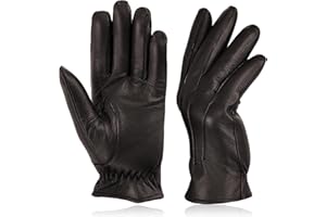 COLOURLINX Genuine Leather Gloves Warm Winter Thermal Unlined Fashion Outdoor Gloves Driving Chauffeur Party Casual Vintage Business Gloves