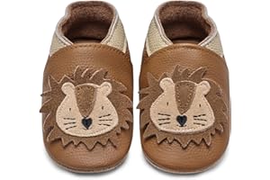 IceUnicorn Krabbelschuhe Baby Lauflernschuhe Jungen Weiche Leder Babyschuhe Kleinkind Lederschuhe mädchen Babyhausschuhe