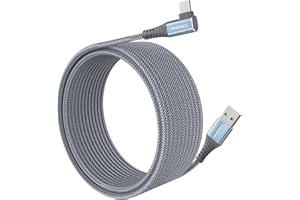 ANMIEL Bardzo długi kabel USB C 5 m ANIME PS5 kontroler ładowarka kabel USB A do typu C, wysokiej jakości nylonowy pleciony kabel do ładowania, do Samsung Galaxy S10/S9/S8 Plus, Note 10 9 8, PS5, LG V30 V20 G6 G5, Moto