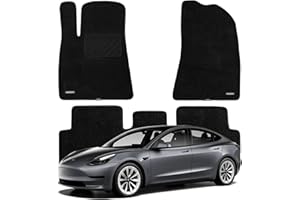 WENNEBIRD Alfombrillas de Piso Premium para Tesla Model 3 2017-2023, revestimientos de Piso Antideslizantes Impermeables de Primera Calidad, Accesorios para el Interior del automóvil - Negro