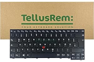 TellusRem ersatztastatur Deutsche Nicht Hintergrundbeleuchtung für Lenovo Thinkpad E470 E470c E475