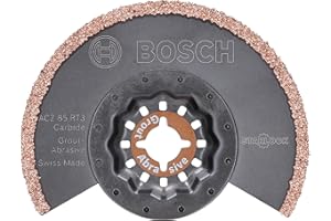 Bosch Home and Garden Lama Utensile Multifunzione Segmentata in Metallo duro RIFF, Nero, 85 mm