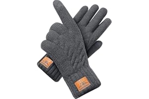 CHENMEI Gants d'hiver Chauds Hommes Femmes - Gants Chauds en Laine pour écran, Gants Tactiles, Gants d'hiver en Alpaga, Idéal pour Hommes et Femmes pour les Activités de Plein Air