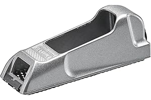 STANLEY Hobel Trockenbauwerkzeug Surform Blockhobel (mit Metallkorpus, umstellbares Blatt, Blattlänge 140 mm, Gesamtlänge 155 mm, zum Hobeln, Feilen, Formen, Glätten, Abziehen und Raspeln) 5-21-399