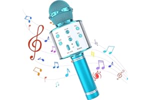 SIMPIM Karaoke Mikrofon Bluetooth Kinder,Drahtloses Bluetooth Mikrofon Spielzeug Kinder,Heim KTV Karaoke Maschine,mit Lautsprecher zum Singen Geschenke für Mädchen Jungen Kompatibel mit PC Smartphone
