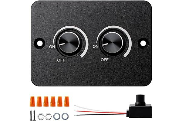 12 V PWM LED-dimmer för LED-lampor, dubbel dimmer, PWM, husbil, båt, aluminiumtryckknapp för husbil, båt, släpvagn, lastbil