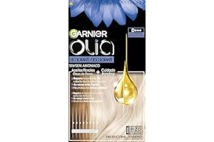 Garnier Olia, Decolorante Permanente sin Amoniaco con Aceites Florales de Origen Natural, Decolorante D+++, Pelo Profesional, Rubio Luminoso, Aclarado 8 Tonos