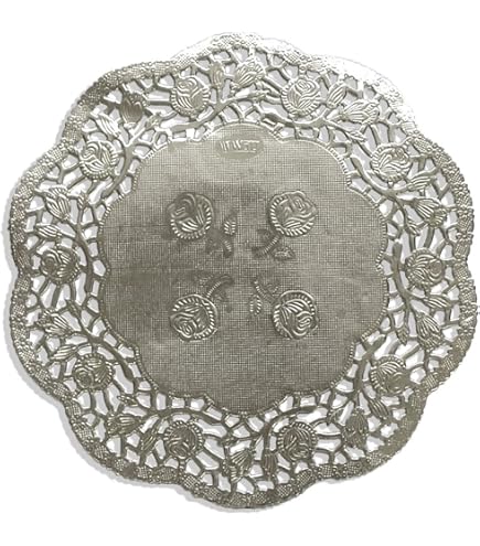 Platzdeckchen Abwaschbar Oval Tortenspitzen Rund 16 Cm - 250 Stück Weiße Tortendeckchen Für Kuchen & Gebäck TAMLED Tortenunterlagen