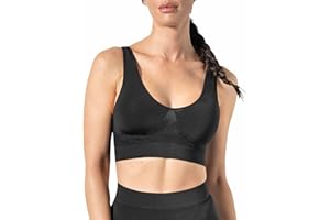 Risalti Soutien Gorge sans Armature, Brassiere Sport Femme Bretelle Large - Soutiens-Gorge Femme, Brassière Femme en Microfibre, sous Vetements Feminins sans Coutue - Made in Italy