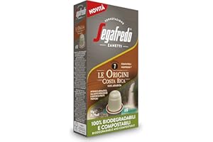 Segafredo Zanetti - Le Origini Costa Rica - Kapsułki do Nespresso - Intensywność 7 - Kompostowalne, Biodegradowalne - 10 sztuk