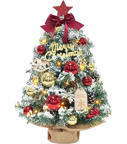 Mini Sapin De Noël Décoré 60 Cm Avec Micro-led Pour Intérieur | Santa's Valley