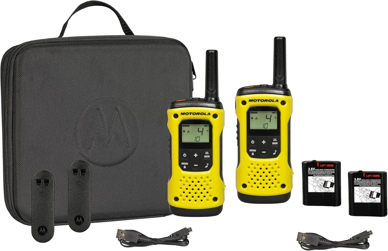 Motorola Tlkr T92 H2O PMR446 2-Way Walkie Talkie Waterproof Radio Twin Pack with Travel Case
