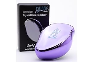 Das Original! Rubby Nano Crystal Haarentferner | Haarentfernung ohne Rasieren | Ohne Schmerzen & Schneiden | Magischer Haarentferner (1x, Lila Metallic)