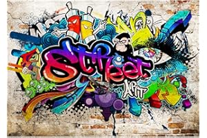 Runa Art Papier peint intissé 396 x 280 cm street art Graffiti | Toison Décoration Murale Salon Chambre á Coucherr | Fabrication Allemande | Coloré 9218012b