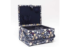 Creaciones por Korbond – Extra grande Cesta de Costura, Modo de Azul Marino