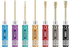 INJORA 7 Couleurs Poignée Courte Hex Tournevis Nut Driver Tool Kit pour 1/18 1/24 RC Mini Crawler Voiture TRX4M SCX24 FCX24 FCX18