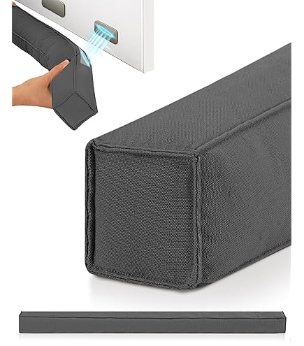 Beautissu Boudin De Porte Isolant D'Entrée 120 Cm – Coupe Vent Tissu Gris Foncé Pour Isolation Thermique – Levante - Maison