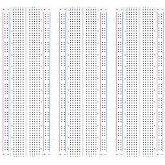 ELEGOO 3 Pieces Breadboard with 830 Points MB-1 Solderless Prototype Plate
