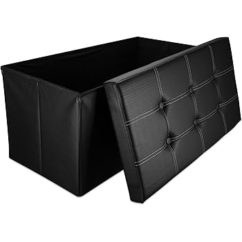 Intirilife – 78 x 38 x 38 cm Sitzbank mit Stauraum aus Kunstleder mit