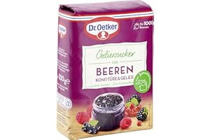 ‎DR. OETKER Dr. Oetker Gelling Sugar for Berries Jam, Pack of 7 (7 x 500 g, Ready-Made Gelling Sugar, for DIY Jams & Jellies from Various Berries, Vegan