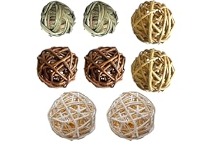 Fayemint 8 Pezzi Palline da Masticare, Naturale Dell'erba Palla, Piccoli Animali Palline da Masticare, Adatto per Piccoli Animali, Criceti, Conigli, Porcellini d'India, Cincillà, Gerbilli