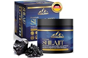 PLANTAPAX Himalaya Shilajit – Premium Mumijo Resin 20 mg im Apothekerglas – Mit Fulvinsäure, Mineralien & Spurenelementen – Energie & Vitalität, inkl. Dosierlöffel