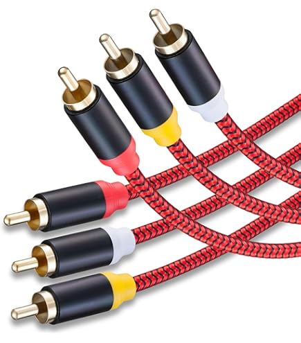 Single RCA Cable 2.5 Metres Length – RCA Audio Cables Phono Plug Male-to-Male Lead – Audio Wire For Stereo Speaker Adapter Extensions Amp Subwoofer - View #11