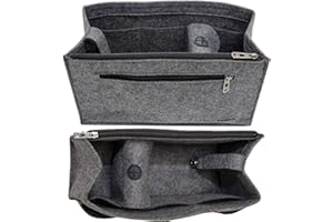 DuneDesign Organiseur Sac à Main Insert Feutre S M L XL Poche Intérieure Gris