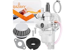 QAZAKY Carburetor for 43cc 47cc 49cc 50cc SYX Moto Holeshot Kids Mini Dirt Bike Pit Pocket Rocket Super Bike Minimoto ATV Quad Go Kart Moped Chopper Scooter Motocross Brush Cutter 2-stroke Engine Carb