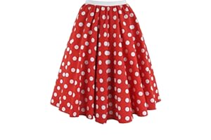 BRIGITTA Ladies Polka Dot Rock and Roll 50's 60's Style Skirt & Scarf