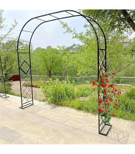 Rosenbogen Metall Garten - Wetterfester Rankbogen 140-380cm In Weiß