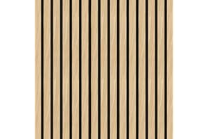Proclad Wood Slat Wall Panels - Black Felt, Acoustic Panels, Slat Wall Panelling, Wood Panels for Walls, Wood Wall Panels, Soundproofing Panels for Effective Noise Reduction (Classic Oak)