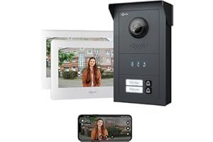 GOLIATH Basic Line Türklingel & Türsprechanlage mit Kamera für [MEHRFAMILIENHAUS] mit Smartphone App - Klingel mit Kamera & Monitor - Doorbell Camera - Video Sprech - & Gegensprechanlage mit Türöffner