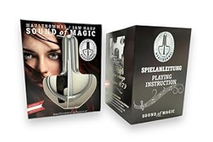 LEUCHTKLANG 's Harp Mouth Drum Gift Set Black Austria Jaw Harp with Instructions (No. 14 (92 mm)