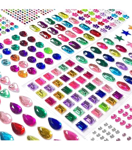Kit Fête TSHAOUN 22 Pièces - 10 Couronnes + 12 Autocollants Strass Et Lettres Pour Anniversaire Enfant/Adulte