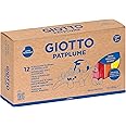 GIOTTO Patplume Soft Modelling Clay, 12 Assorted Colours, 150g Pack, Vegetable Based Formula, Super Washable, Ideal for Children, Parties and Schools