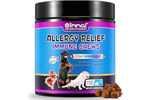 PLOBRT Itchy Dog Skin Relief, Itch and Immunity Treats for Dogs, Dog Allergy Relief- Soothe Itchy Skin, Seasonal Allergies, Stopped Scratching, Licking, All Ages and Breeds, Peking Duck 150 Chews